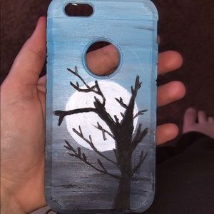 iphone 5-5c custom painted case - acrylic paint